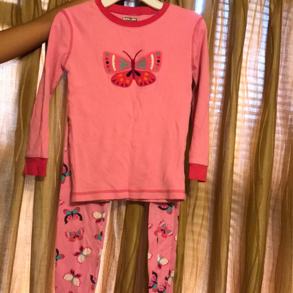 Girls Butterfly Pajama Set